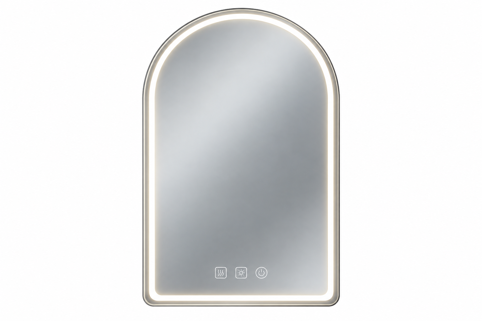 Specchio LED Bagno ad Arco 60x120 cm – Touch, Antiappannamento, 3 Temperature | DSL 059 - immagine 4